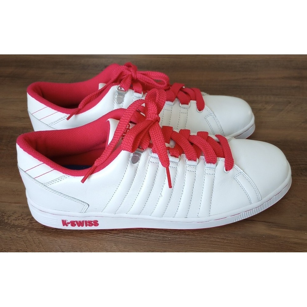 RARE K-Swiss Women's Lozan III Tennis Sneaker White/Hot Pink 11 EUC #93212172